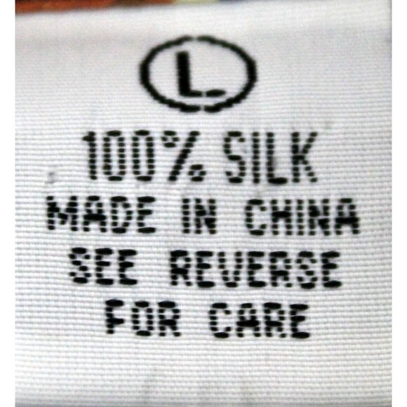 VTG 80s Hilo Hattie Men's Blue Shirt Size L Hawaiian Flowers Pocket 100% Silk - Picture 9 of 10